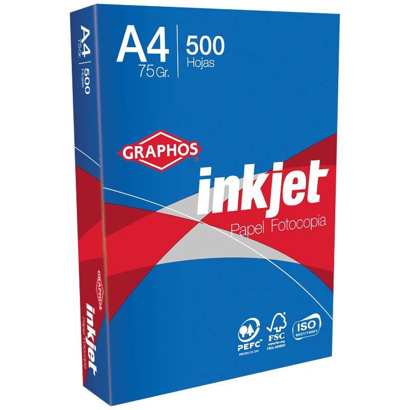 Papel Fotocopia Inkjet 75gr x500