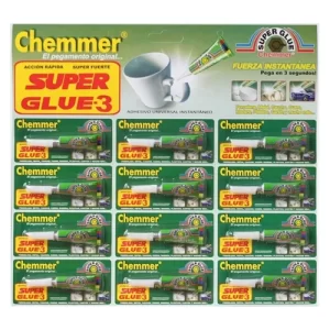 Super Glue Chemmer 3gr Plancha x12